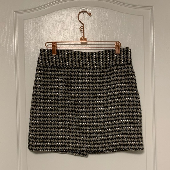 The Limited Dresses & Skirts - The Limited Tweed Gray Houndstooth Skirt Mini